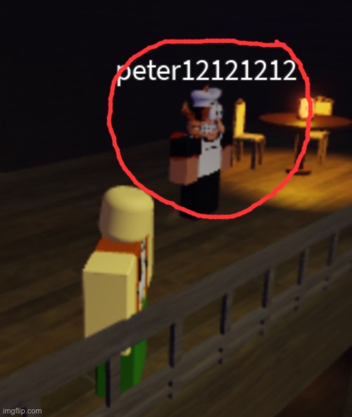 just met a pillar chase 2 developer. (the one with peppino fit) | made w/ Imgflip meme maker