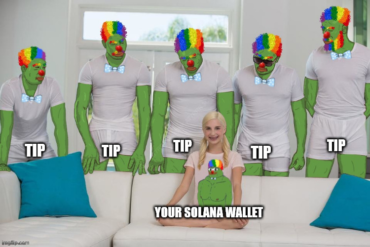 CHONK | TIP YOUR SOLANA WALLET TIP TIP TIP TIP | image tagged in chonk | made w/ Imgflip meme maker