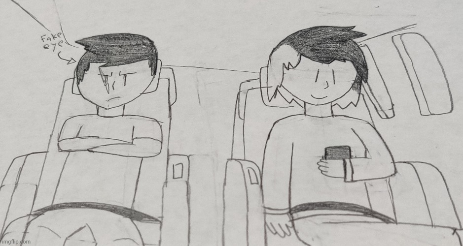 Jason and Skai on a plane undercover | made w/ Imgflip meme maker