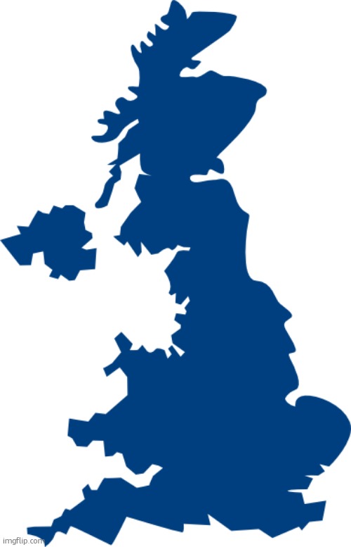 uk (banana for scale) | image tagged in uk map | made w/ Imgflip meme maker