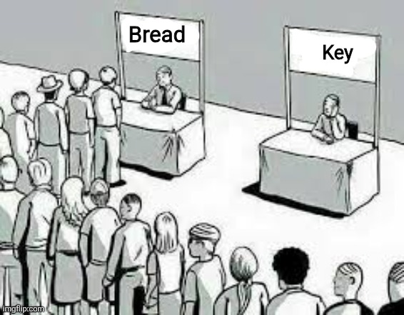 Bread; Key | made w/ Imgflip meme maker