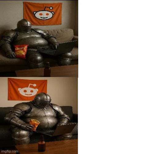 Fat Knight Redditor Blank Meme Template