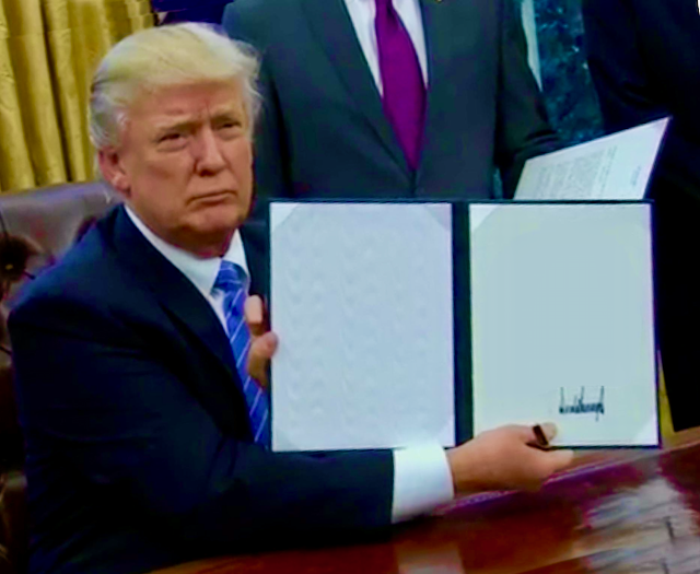 Trump Executive Order Blank Meme Template