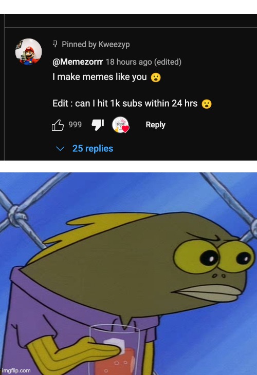 Spongebob Long Neck Fish | image tagged in spongebob long neck fish | made w/ Imgflip meme maker