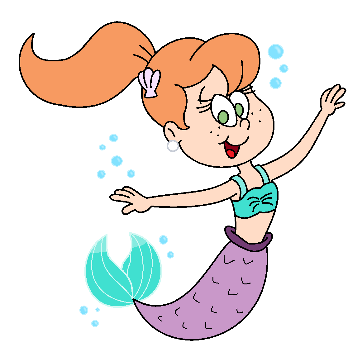 AT - Mermaid Cheryl Blank Meme Template