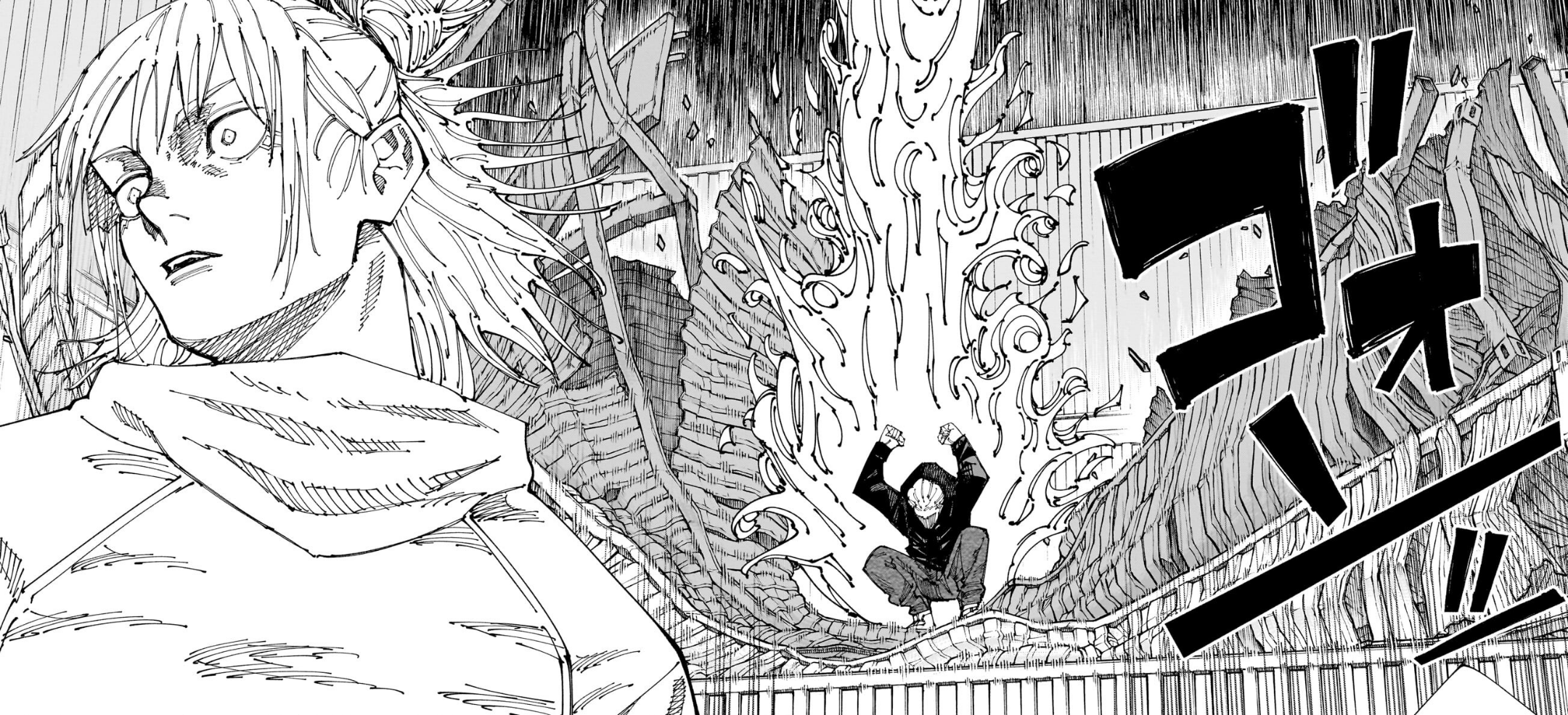 Hakari behind Kashimo Blank Meme Template