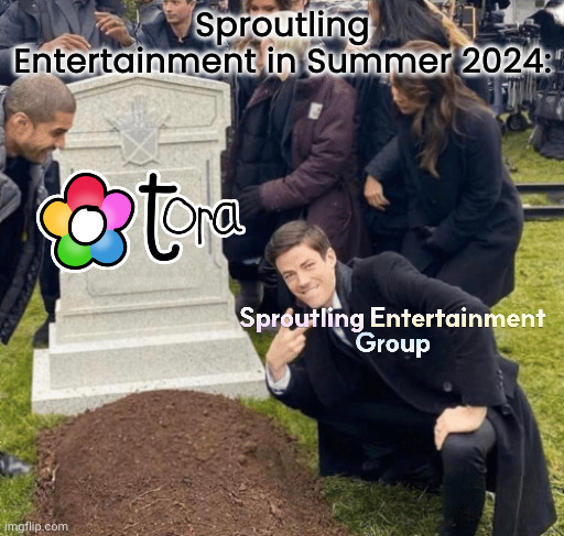 "...and it'll not return!" | Sproutling Entertainment in Summer 2024: | image tagged in grant gustin over grave,psych2go,summer 2024 | made w/ Imgflip meme maker