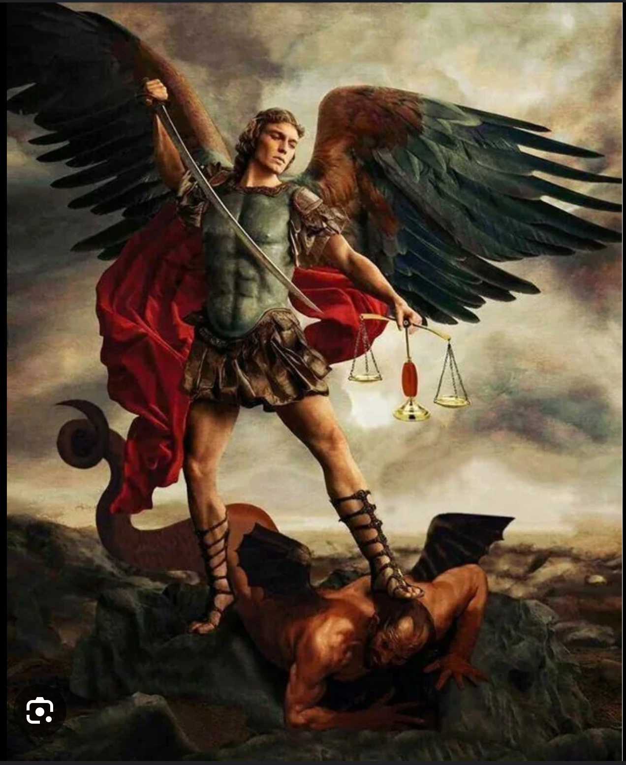 Saint Michael The Archangel EV Blank Meme Template
