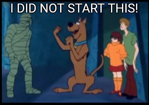 Rumble! | I DID NOT START THIS! | image tagged in rumble | made w/ Imgflip meme maker