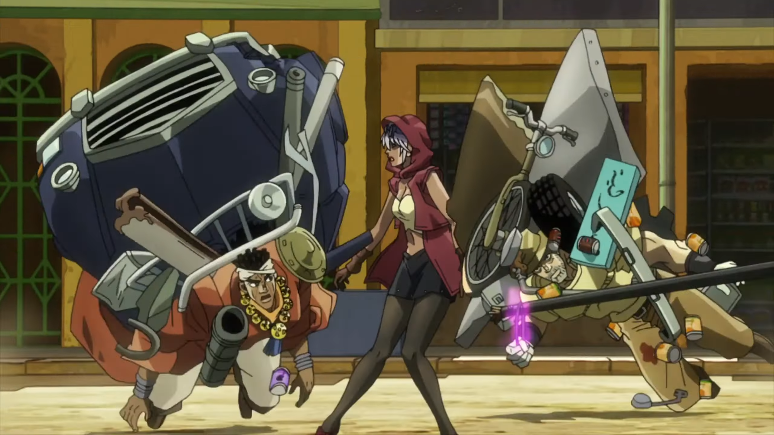 Stardust Crusaders Pincer Attack Blank Meme Template