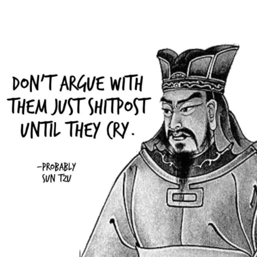 High Quality sun tzu shitpost Blank Meme Template