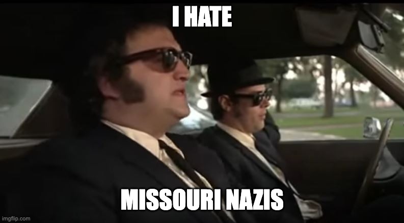 I Hate Illinois Nazis | I HATE; MISSOURI NAZIS | image tagged in i hate illinois nazis | made w/ Imgflip meme maker