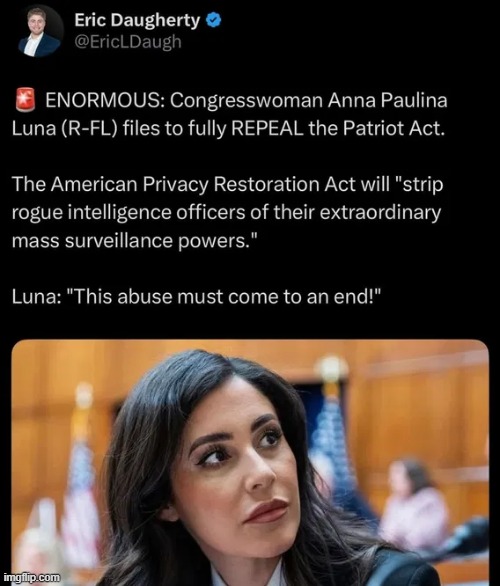 News you can use | image tagged in luna,florida,abuse,repeal,patriot act,breaking news | made w/ Imgflip meme maker