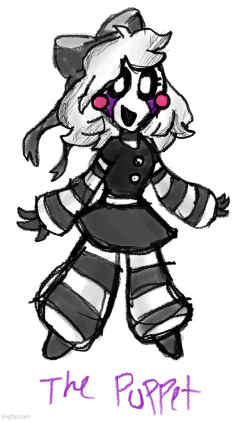 Meet ThePuppet! My persona! | image tagged in fnaf,drawing,oc,persona | made w/ Imgflip meme maker