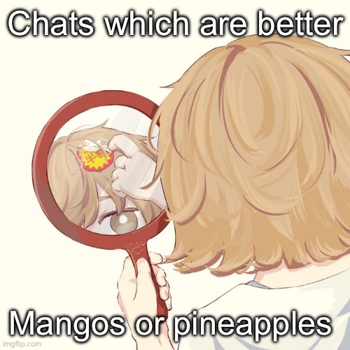 Avogado6 | Chats which are better; Mangos or pineapples | image tagged in avogado6 | made w/ Imgflip meme maker