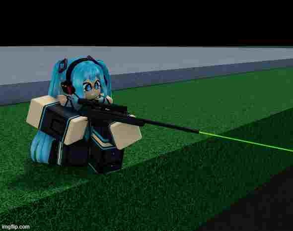 MIKU WITH A SNIPER RIFLE | made w/ Imgflip meme maker