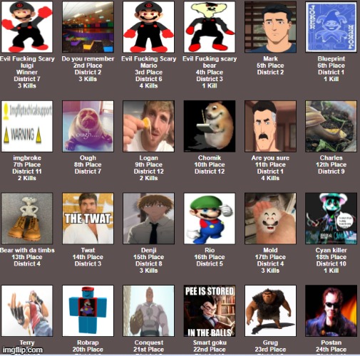 Placements | made w/ Imgflip meme maker