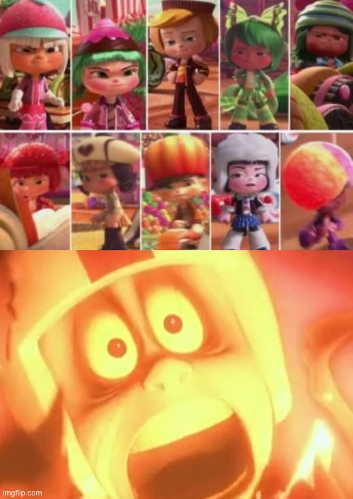 The Sugar Rush racers are angry at Turbo | image tagged in memes,wreck it ralph,funny,angry,hate,disney | made w/ Imgflip meme maker