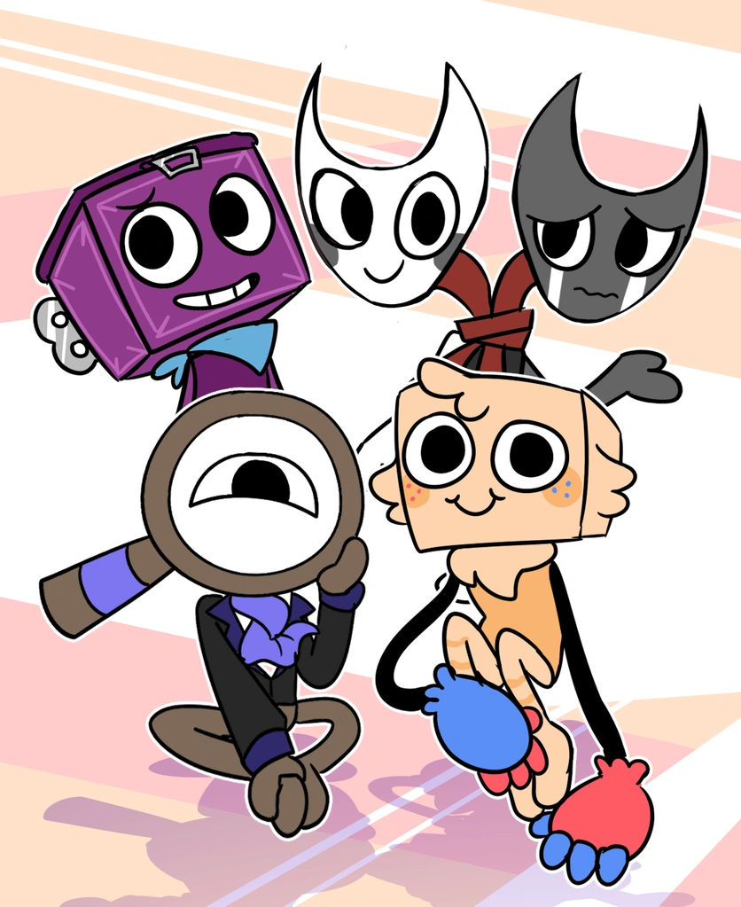 5 Male Toons Blank Meme Template
