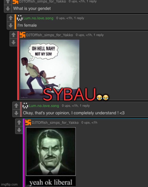 SYBAU😂😂 | made w/ Imgflip meme maker