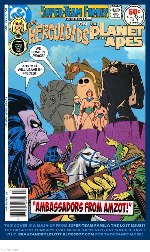 image tagged in comics/cartoons,herculoids,planet of the apes,mashup | made w/ Imgflip meme maker