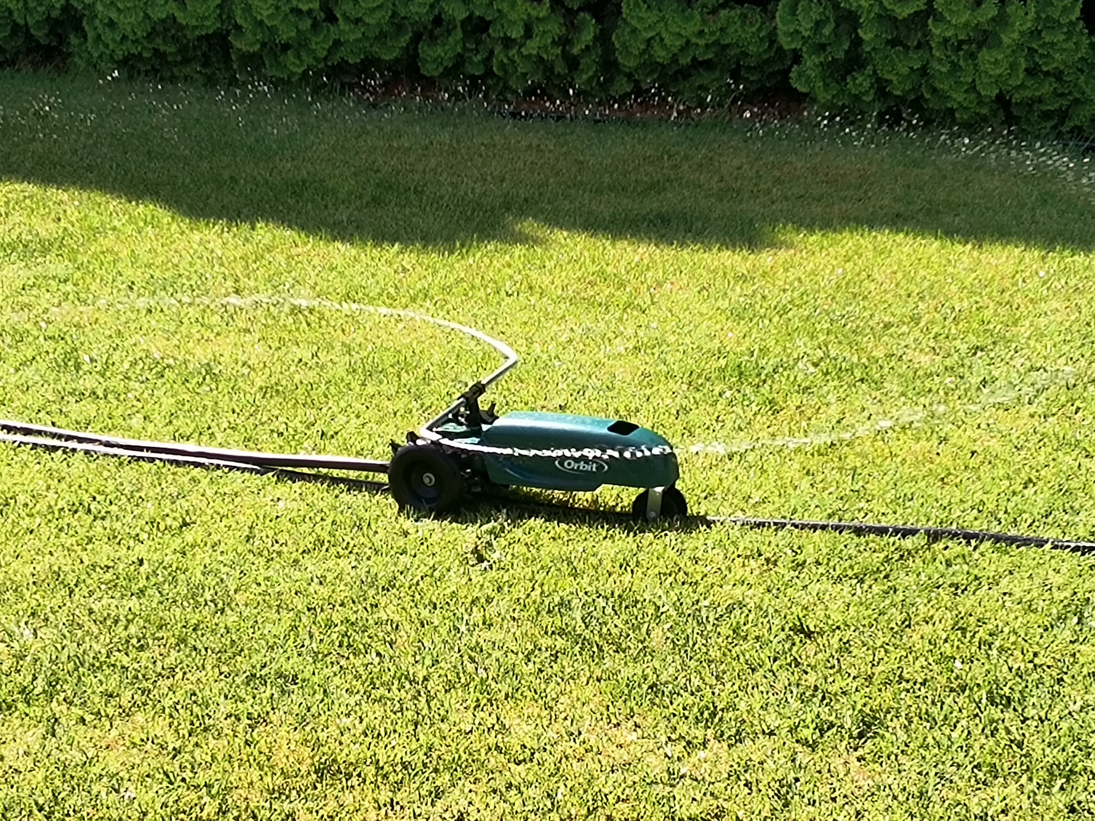 self propelled sprinkler Blank Meme Template