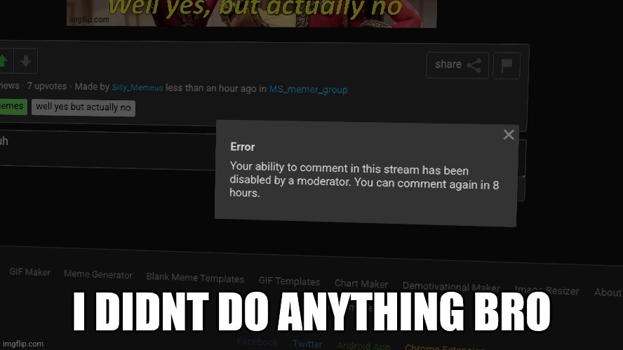 Ts is bullshit | I DIDNT DO ANYTHING BRO | made w/ Imgflip meme maker