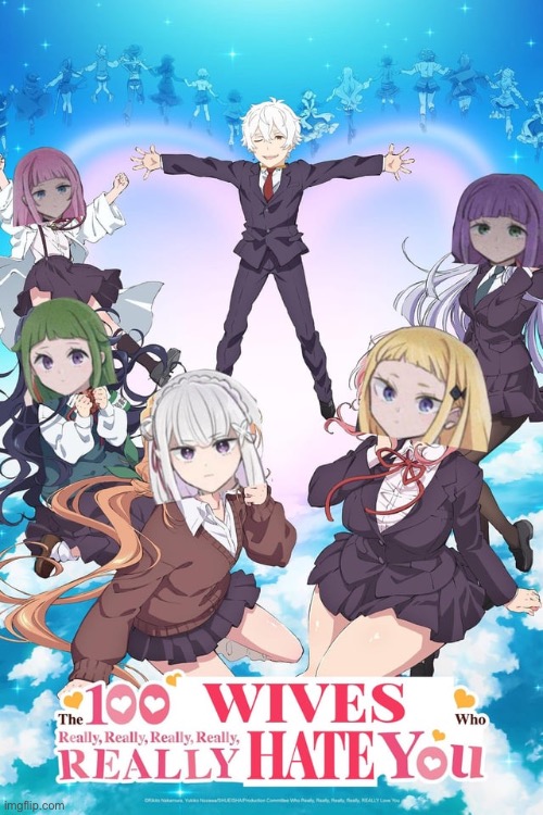 image tagged in re zero,100 girlfriends,regulus | made w/ Imgflip meme maker