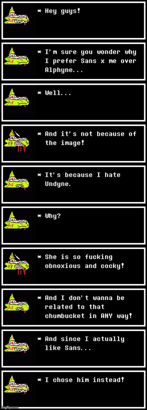 Just wanted to get that out | image tagged in fuck undyne,colonized lmao | made w/ Imgflip meme maker