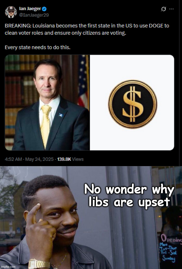 No wonder why libs are upset | image tagged in memes,roll safe think about it | made w/ Imgflip meme maker