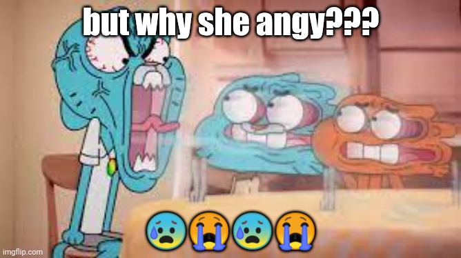 nicole watterson | but why she angy??? 😰😭😰😭 | image tagged in nicole watterson | made w/ Imgflip meme maker