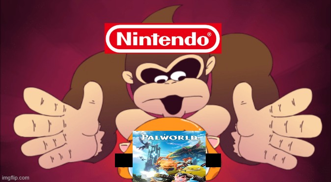 Nintendo the suers | image tagged in donkey kong kill,pokemon,nintendo,ripoff | made w/ Imgflip meme maker