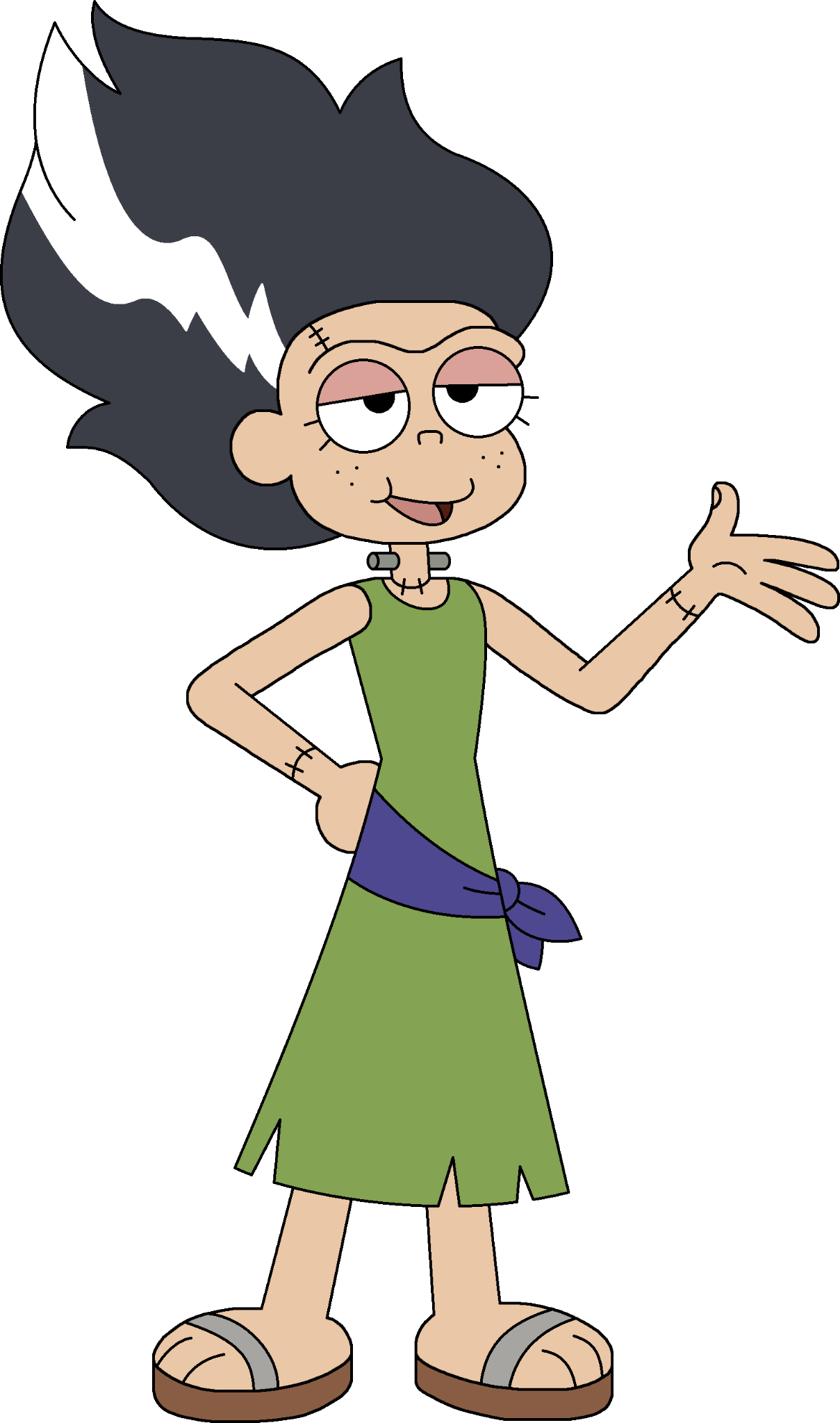 Elsa Frankenteen in OK K.O. Let's Be Heroes Style Blank Meme Template