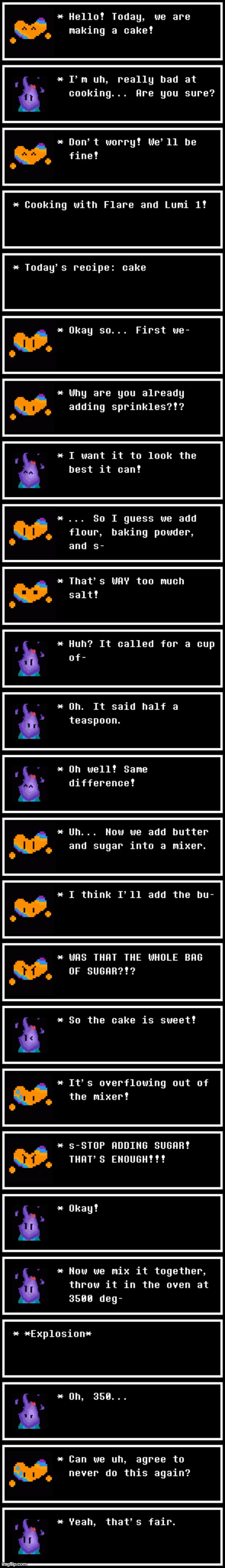 Cooking with Flare and Lumi! | made w/ Imgflip meme maker