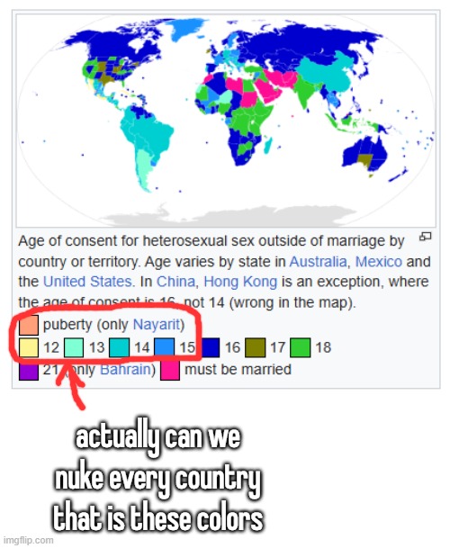 actually can we nuke every country that is these colors | made w/ Imgflip meme maker