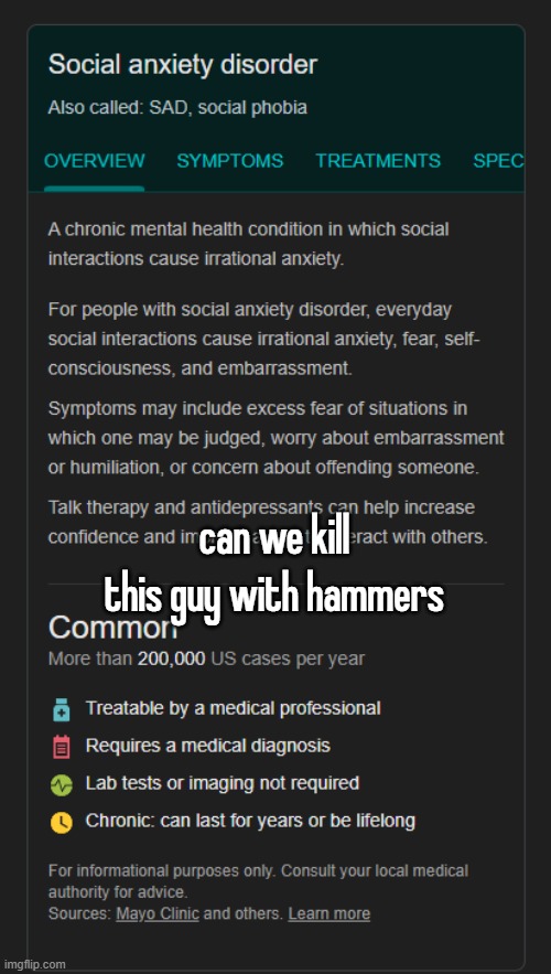 can we kill this guy with hammers | made w/ Imgflip meme maker