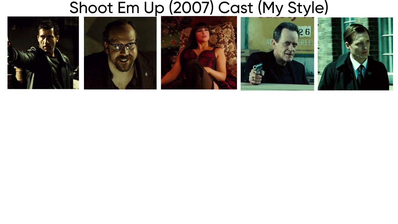 Shoot Em Up (2007) Cast (My Style) Blank Meme Template
