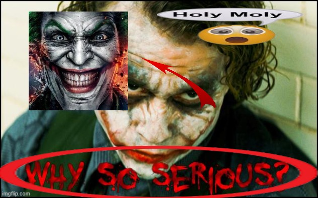 why so serious? | image tagged in why so serious | made w/ Imgflip meme maker
