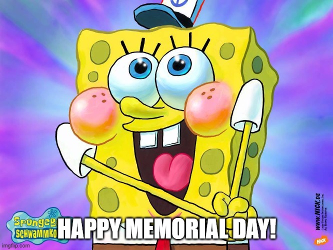 happy memorial day! | HAPPY MEMORIAL DAY! | image tagged in not a meme | made w/ Imgflip meme maker