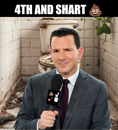Play call: Tush push | 4TH AND SHART 💩 | image tagged in ian rapoport - crapreport,philadelphia eagles,toilet humor,pooping,accidents | made w/ Imgflip meme maker