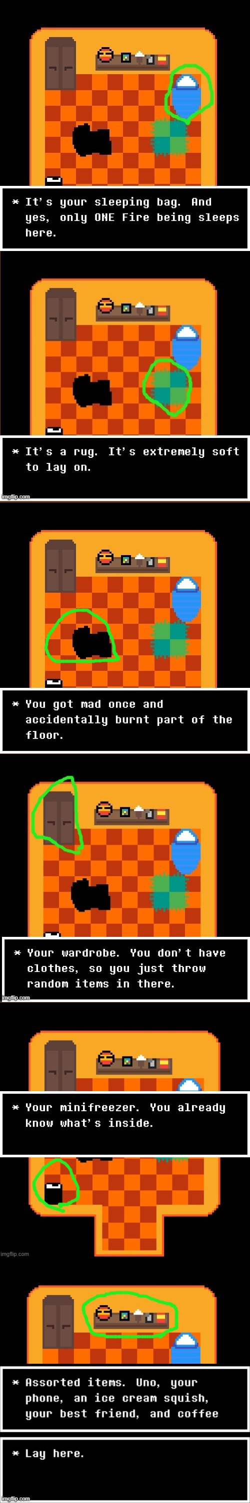 All items in Flare's room. | made w/ Imgflip meme maker