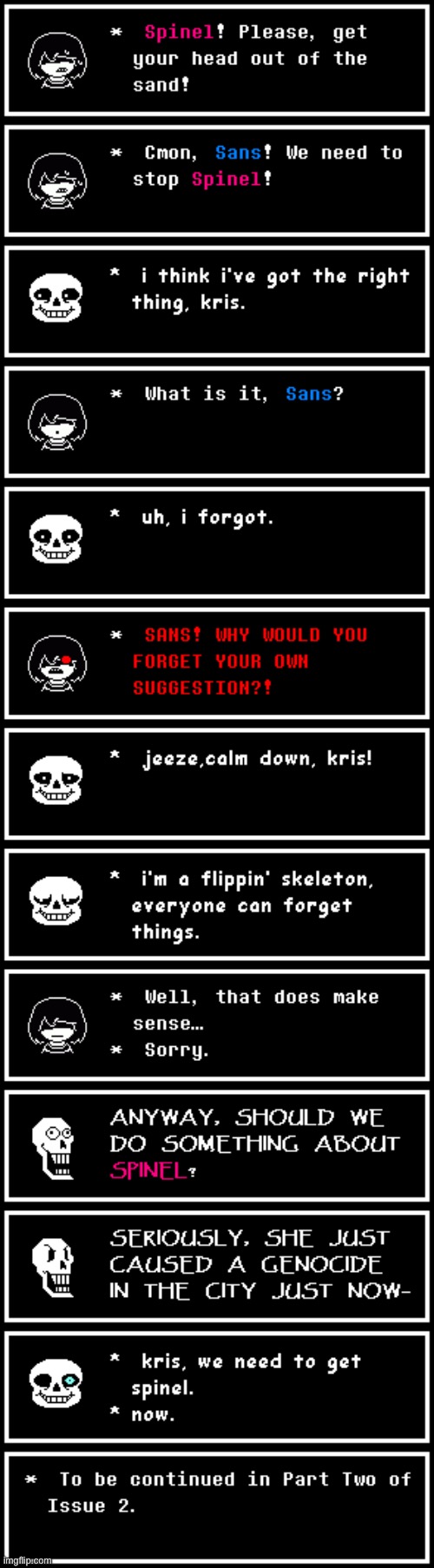 Spinel and Kris (Issue 2, Part 1) | made w/ Imgflip meme maker