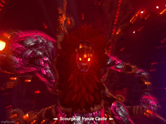 Calamity Ganon ANGRY | image tagged in calamity ganon angry | made w/ Imgflip meme maker
