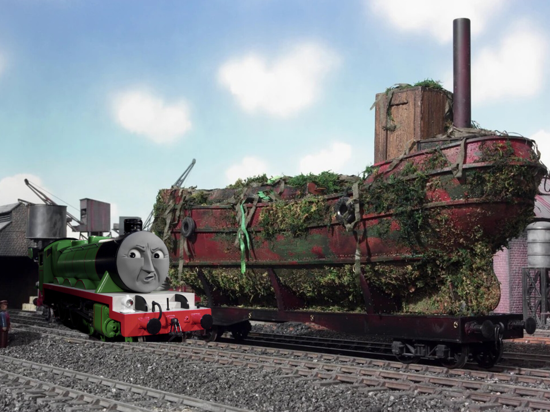 A REALLY Henry and the queen of sodor Blank Meme Template