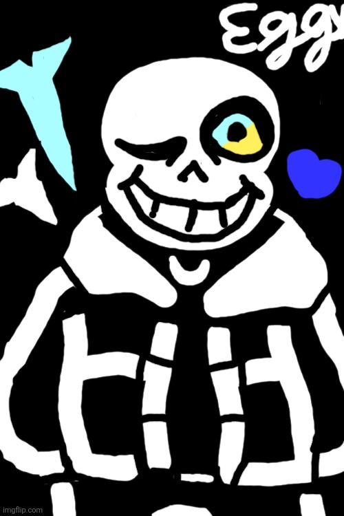 Kinda crappy Sans art I made with Imgflip draw tool | made w/ Imgflip meme maker