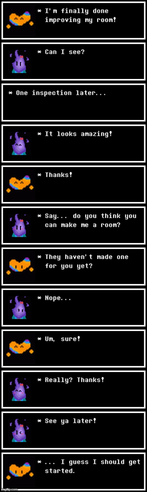 Starting Lumi's room. | made w/ Imgflip meme maker