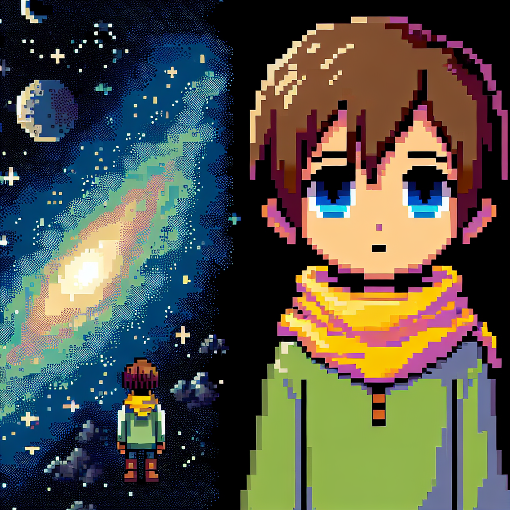 a boy staring into the void of space Blank Meme Template