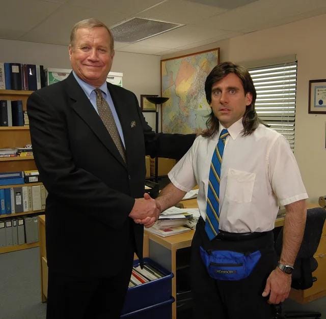 Office Handshake Blank Meme Template