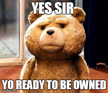 TED Meme | YES SIR  YO READY TO BE OWNED | image tagged in memes,ted | made w/ Imgflip meme maker