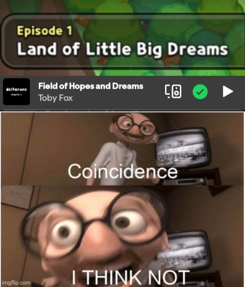 Fun fact: the lore is really similar | image tagged in coincidence i think not | made w/ Imgflip meme maker